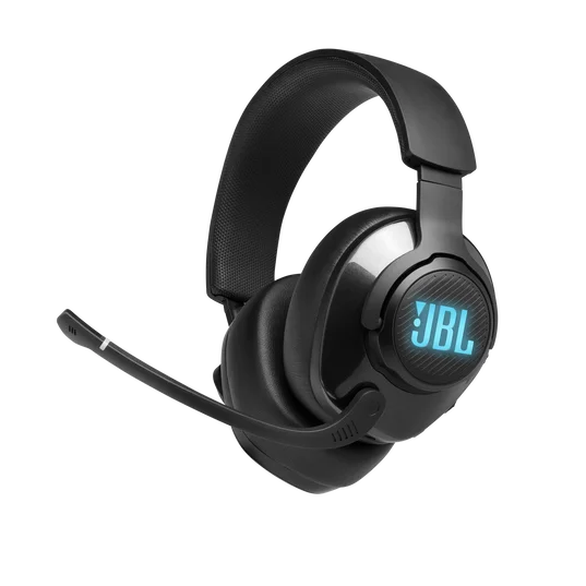 JBL Quantum 400 Wired Over-Ear Gaming Headphones with USB & Game Chat Balance Dial – Black